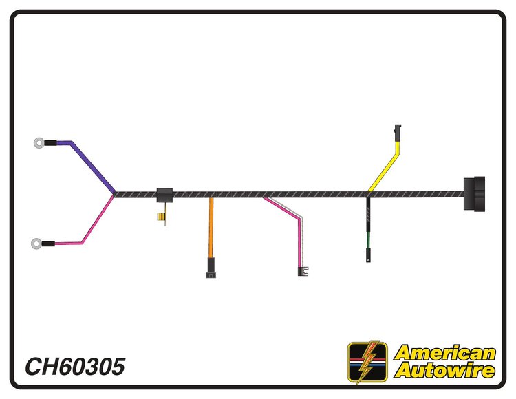 ENGINE HARNESS, V8, 396 c