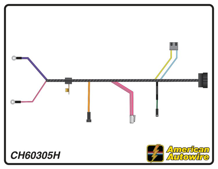 ENGINE HARNESS, V8, 396 c