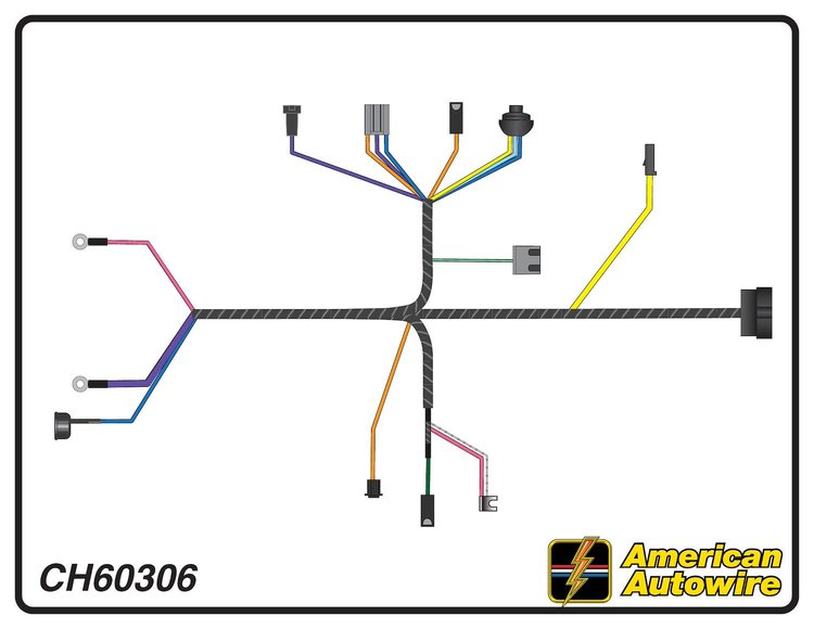 ENGINE HARNESS, 6 cyl., w