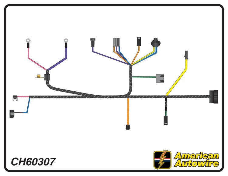 ENGINE HARNESS, V8, with