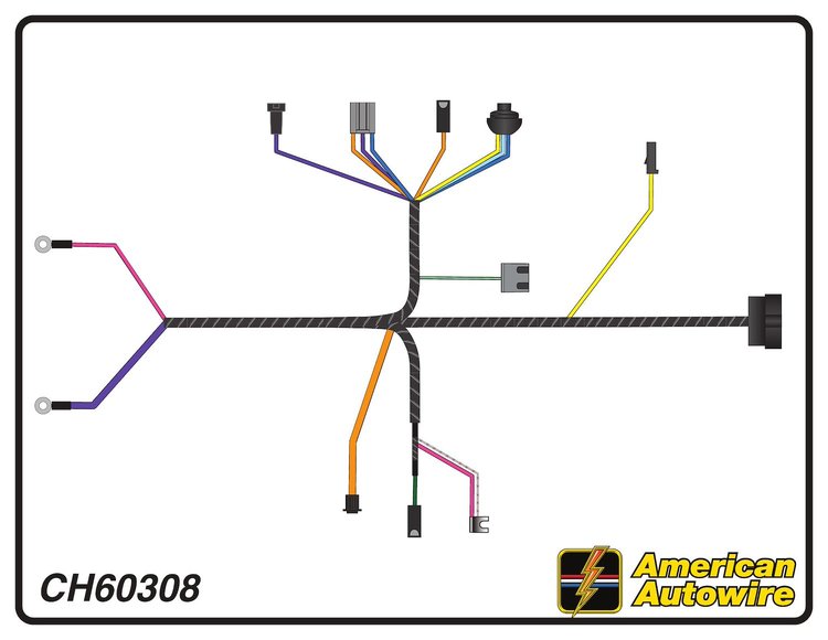 ENGINE HARNESS, 6 cyl., w