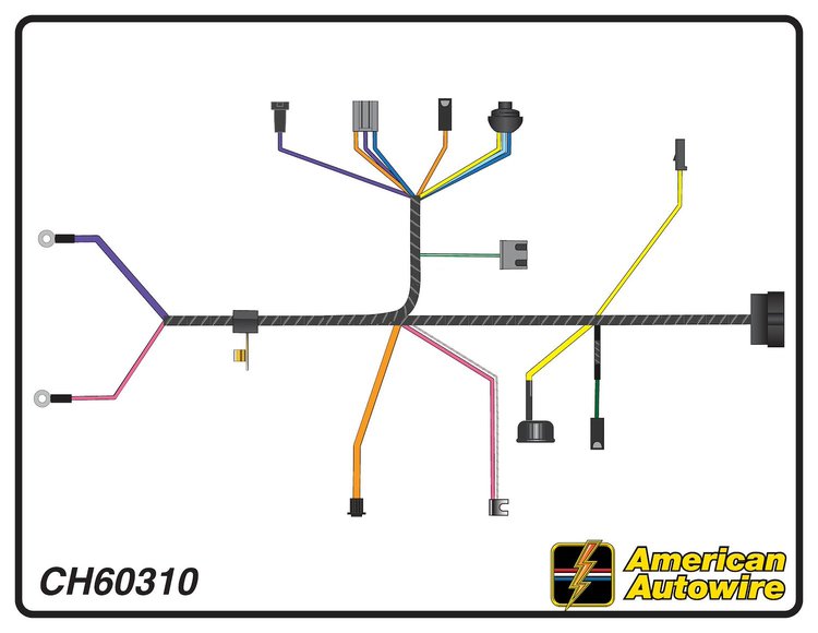 ENGINE HARNESS, V8, 396 c