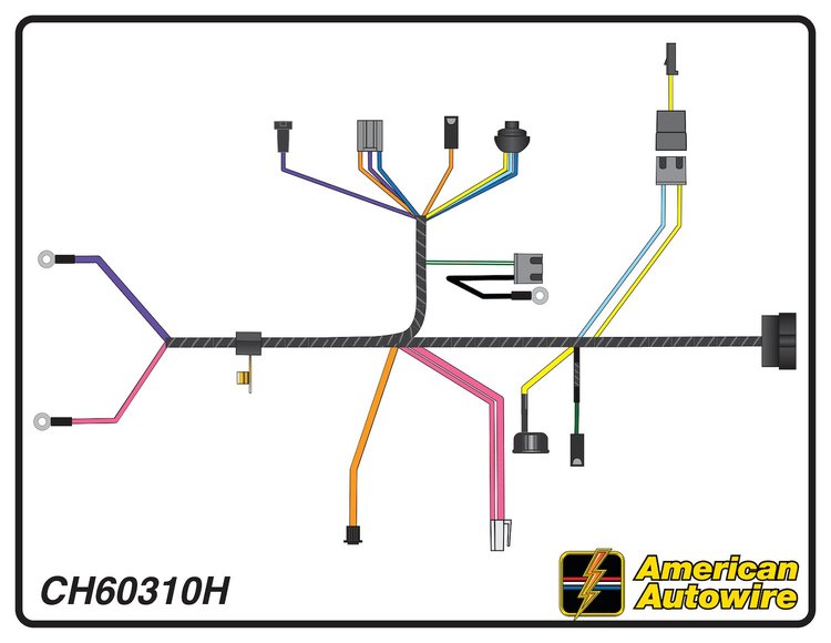 ENGINE HARNESS, V8, 396 c