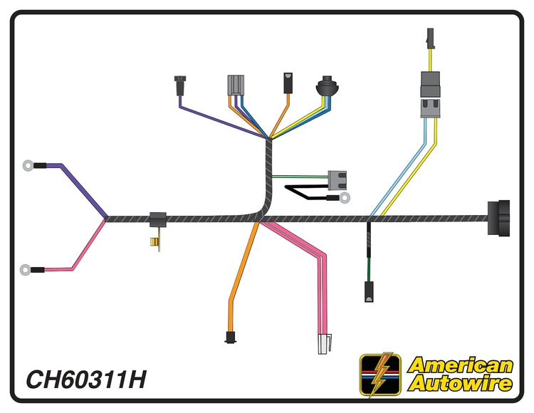 ENGINE HARNESS, V8, 396 c