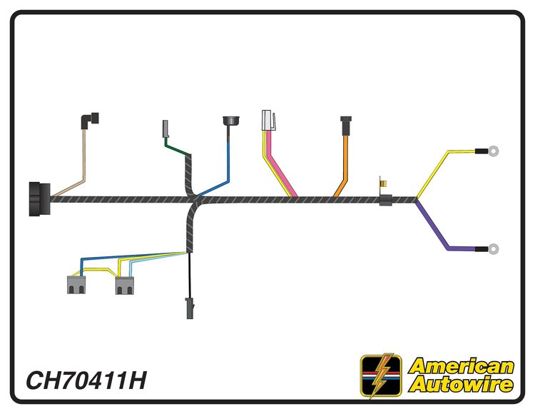 ENGINE HARNESS, V8, 396 c