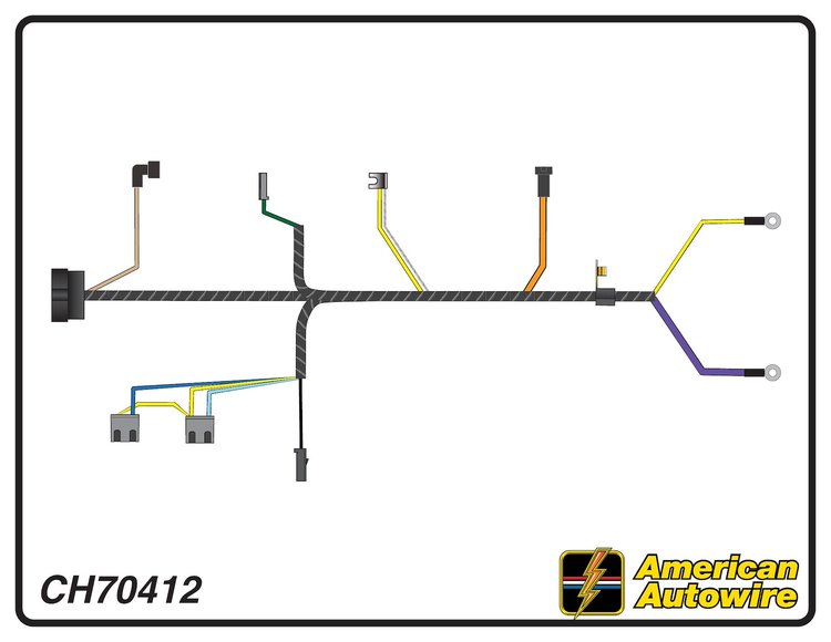 ENGINE HARNESS, V8, 396 c