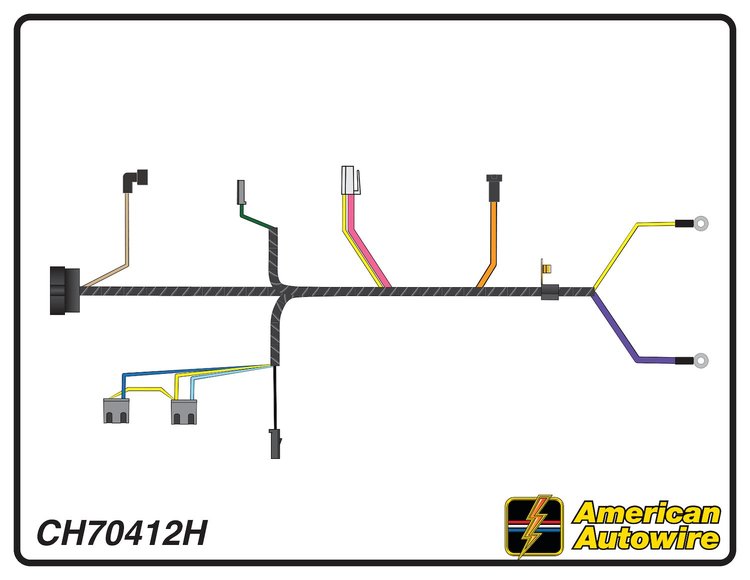 ENGINE HARNESS, V8, 396 c