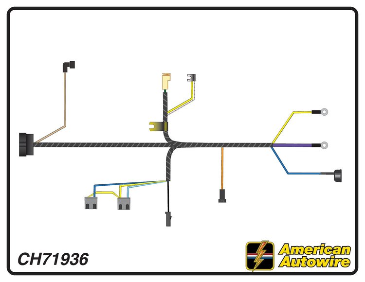 ENGINE HARNESS, 6 cyl., w