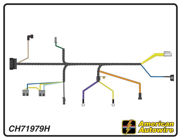 ENGINE HARNESS, V8, with