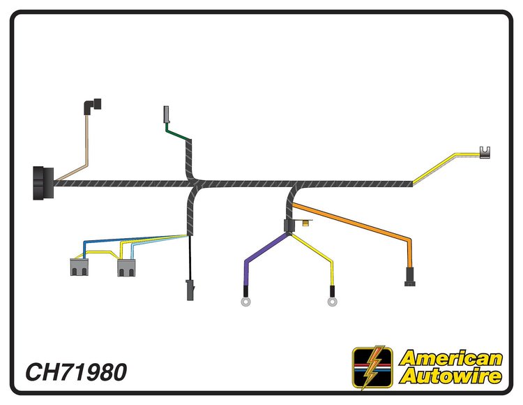 ENGINE HARNESS, V8, with