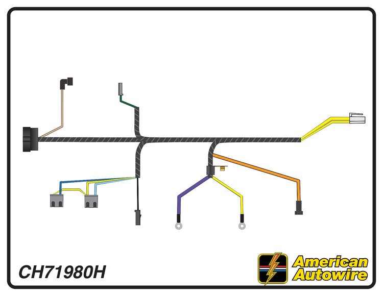 ENGINE HARNESS, V8, with