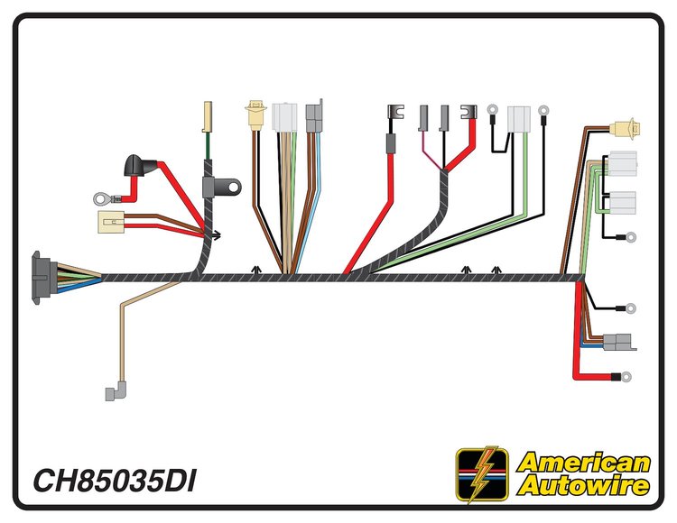 FRONT LIGHT HARNESS, V8,