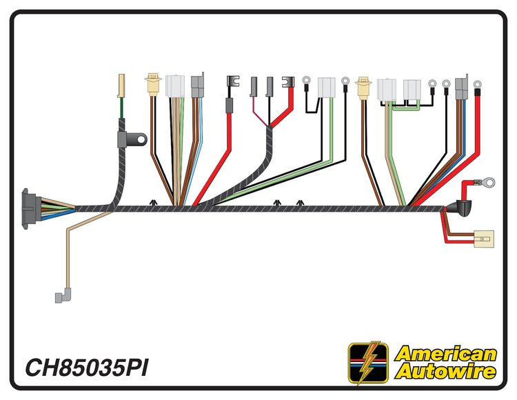 FRONT LIGHT HARNESS, V8,