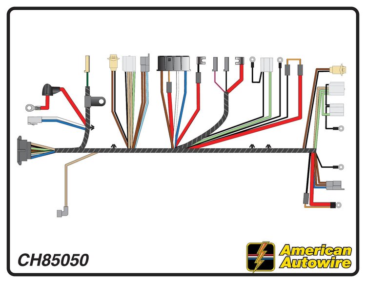 FRONT LIGHT HARNESS, V8,
