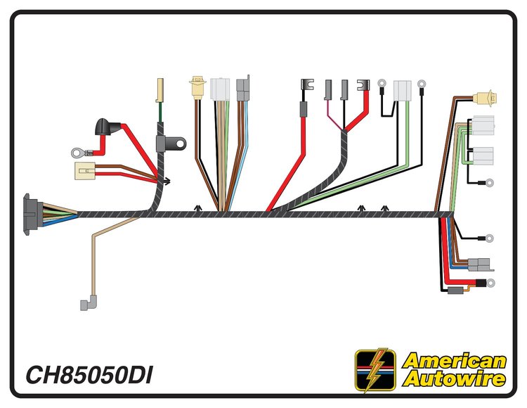 FRONT LIGHT HARNESS, V8,