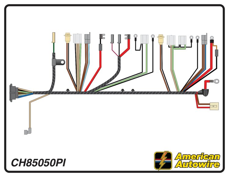 FRONT LIGHT HARNESS, V8,