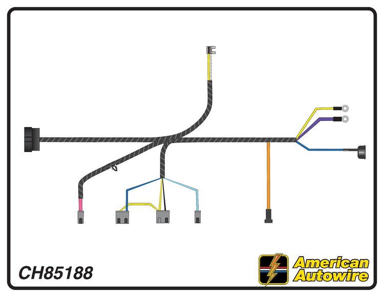 ENGINE HARNESS, 6 cyl., w