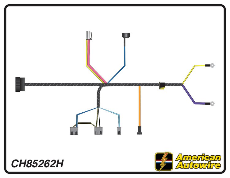 ENGINE HARNESS, V8, 396 c