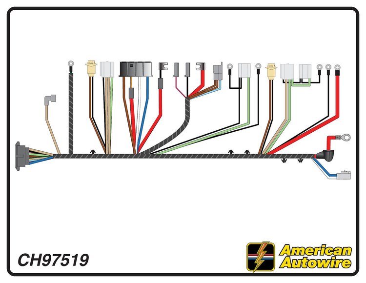 FRONT LIGHT HARNESS, V8,