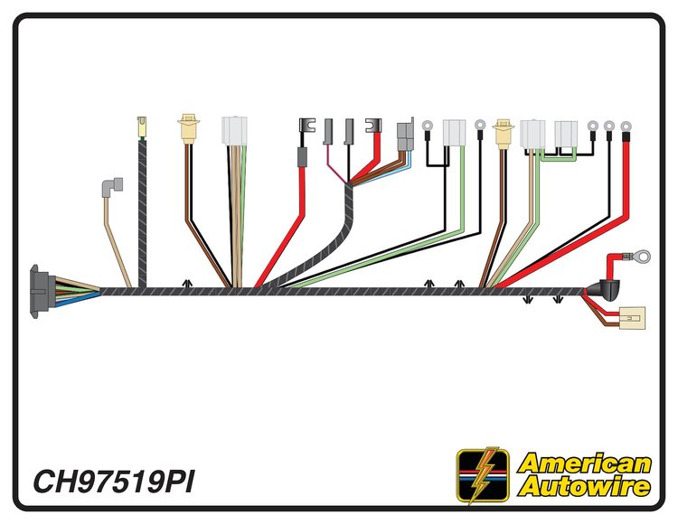 FRONT LIGHT HARNESS, V8,