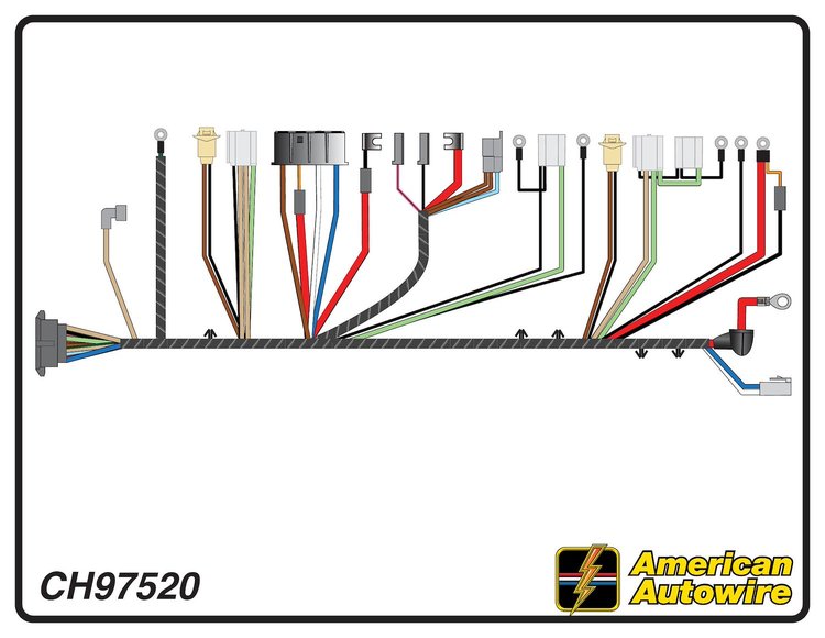 FRONT LIGHT HARNESS, V8,