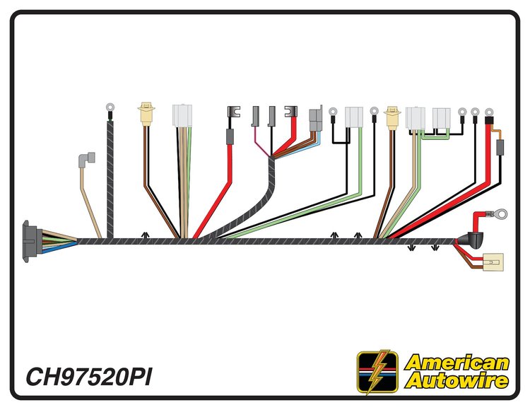 FRONT LIGHT HARNESS, V8,