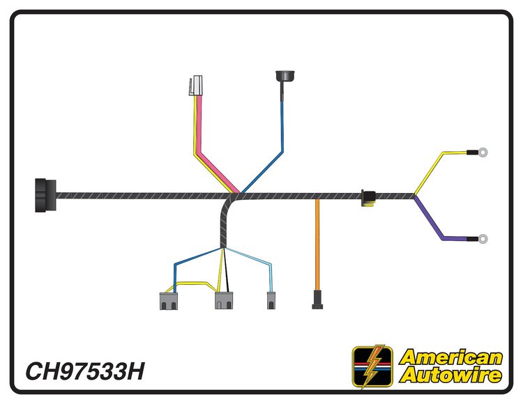 ENGINE HARNESS, V8, with