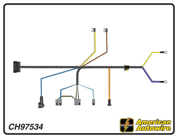 ENGINE HARNESS, V8, with
