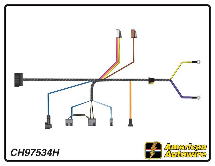 ENGINE HARNESS, V8, with
