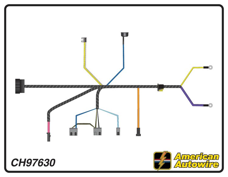 ENGINE HARNESS, V8, 396 c