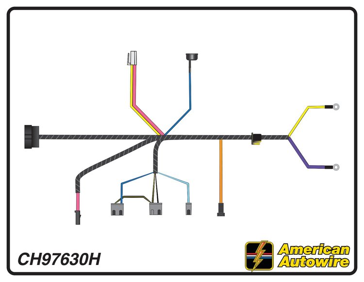 ENGINE HARNESS, V8, 396 c