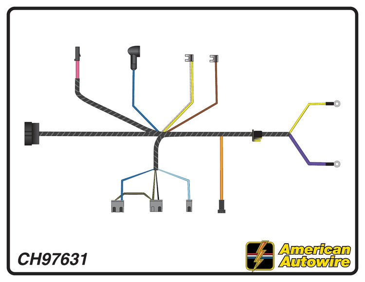ENGINE HARNESS, V8, 396 c