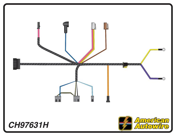 ENGINE HARNESS, V8, 396 c