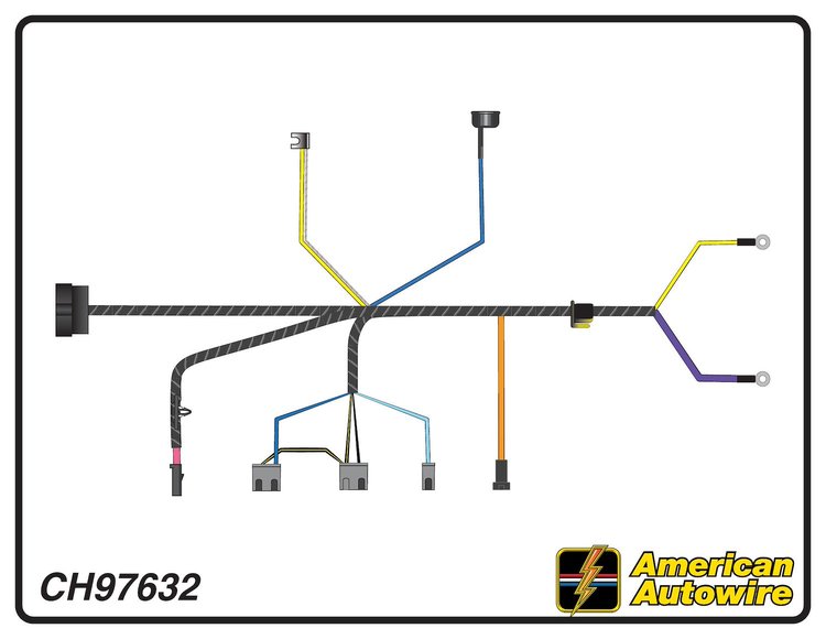 ENGINE HARNESS, V8, with