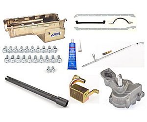 13-330K Drag Race Oil Pan Kit 1965-91 Big Block Chevy Kit Includes: