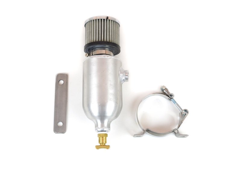 23-032 Breather Catch Tank Overall Height: 9-1/4"