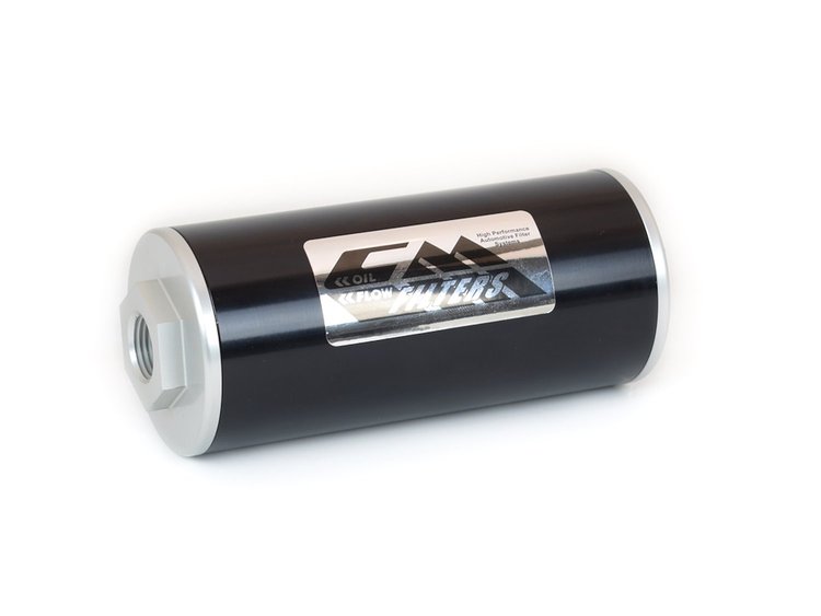 25-101 Inline Oil Filter - CM -45 6" x 2-3/4" Tube, 1/2" NPT Ports
