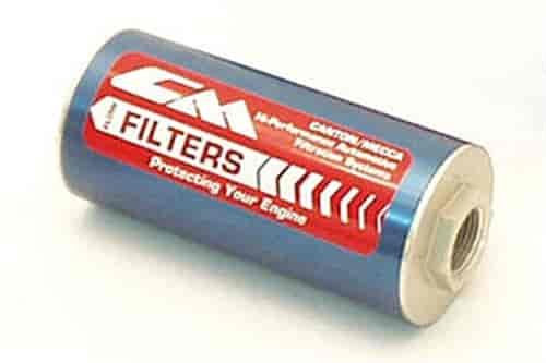 Inline Oil Filter - CM -45 6" x 2-3/4" Tube, 1-1/16"-12 Ports