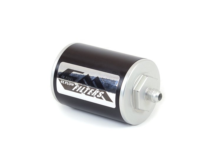 25-908 Inline EFI Fuel Filter - CM -15 GM, 4" Tube, 16mm Ports