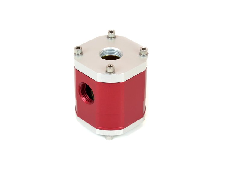 Remote Canister Fuel Filter -12 AN [4 in. High, 1-1/16 in.-12 Ports]
