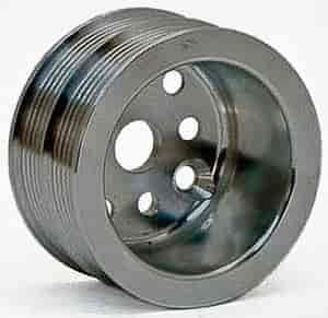 Flat Belt Crank/Water Pump Pulley 4" Diameter, 6 Rib
