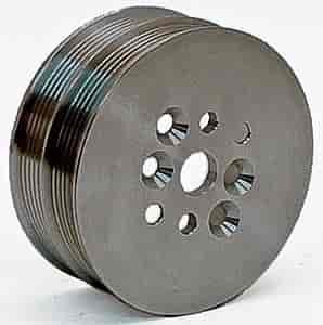 Flat Belt Crank/Water Pump Pulley 5" Diameter, 6 Rib