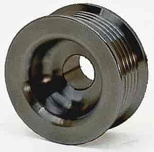 Flat Belt Alternator Pulley 2.5" Diameter, 6 Rib