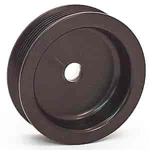 Flat Belt Alternator Pulley 4" Diameter, 6 Rib
