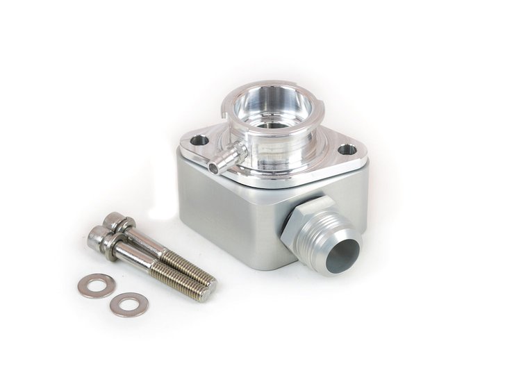 80-006 Water Filler Neck - Racer -16 AN Hose Outlet