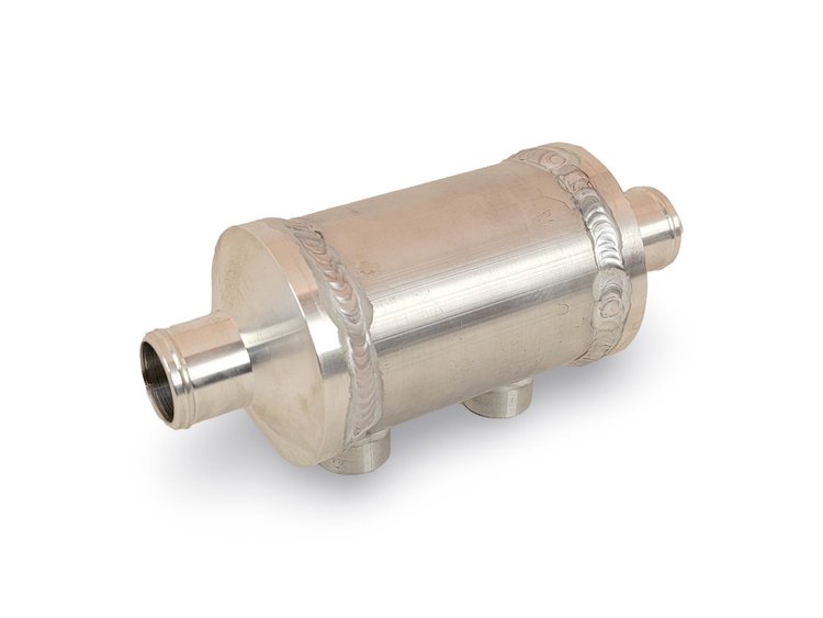 82-142 Aluminum Tube Heat Exchanger, 3 Inch Diameter, 4 Inch Long