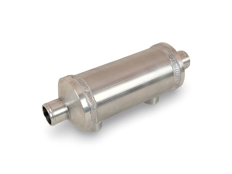 82-162 Aluminum Tube Heat Exchanger, 3 Inch Diameter, 6 Inch Long