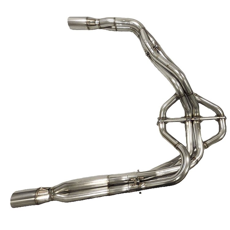 DLMTY-23T2 Tri-Y Dirt Late-Model Headers, 23-Degree, 1 3/4 in. x 1 7/8 in. x 2 x 3.50 in. Collector