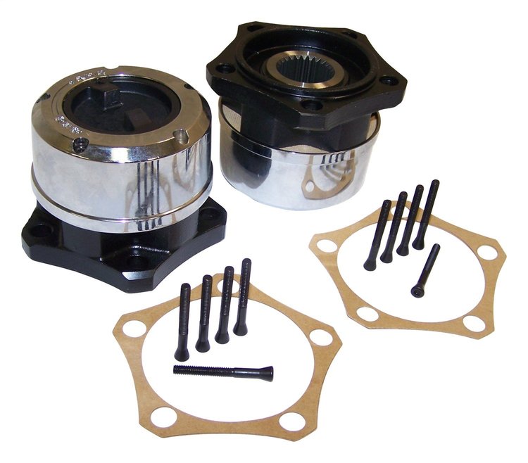 400526 Manual Locking Hub Set for 1981-1983 Jeep CJ5, 1981-1986 CJ7 & CJ8 with 5-Bolt Hub Flange , 27-Spline