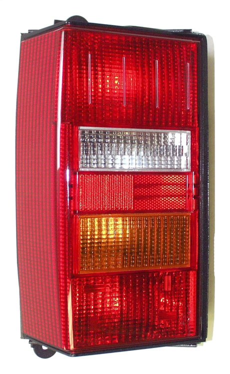 4720499 Tail Light for 1984-1996 Jeep XJ Cherokee (Europe), Red on Red Lamp w/ Amber and Clear Inserts